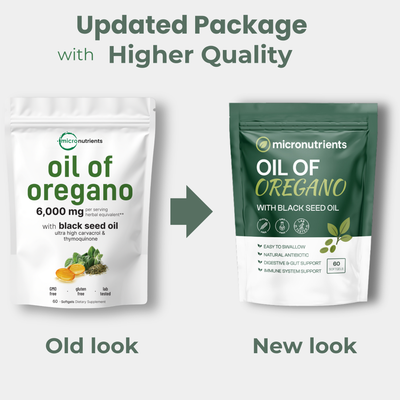 Micro Nutrients™ Oil of Oregano with Black Seed Oil Soft Gels