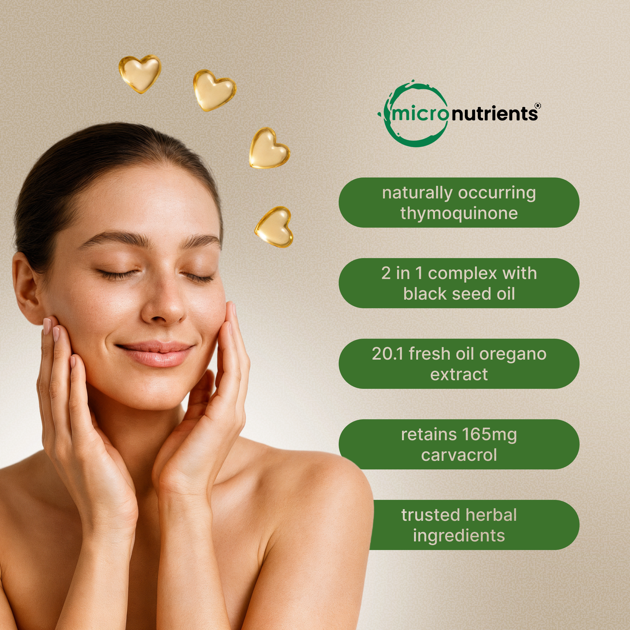 Micro Nutrients™ Oil of Oregano with Black seed Oil Soft Gels