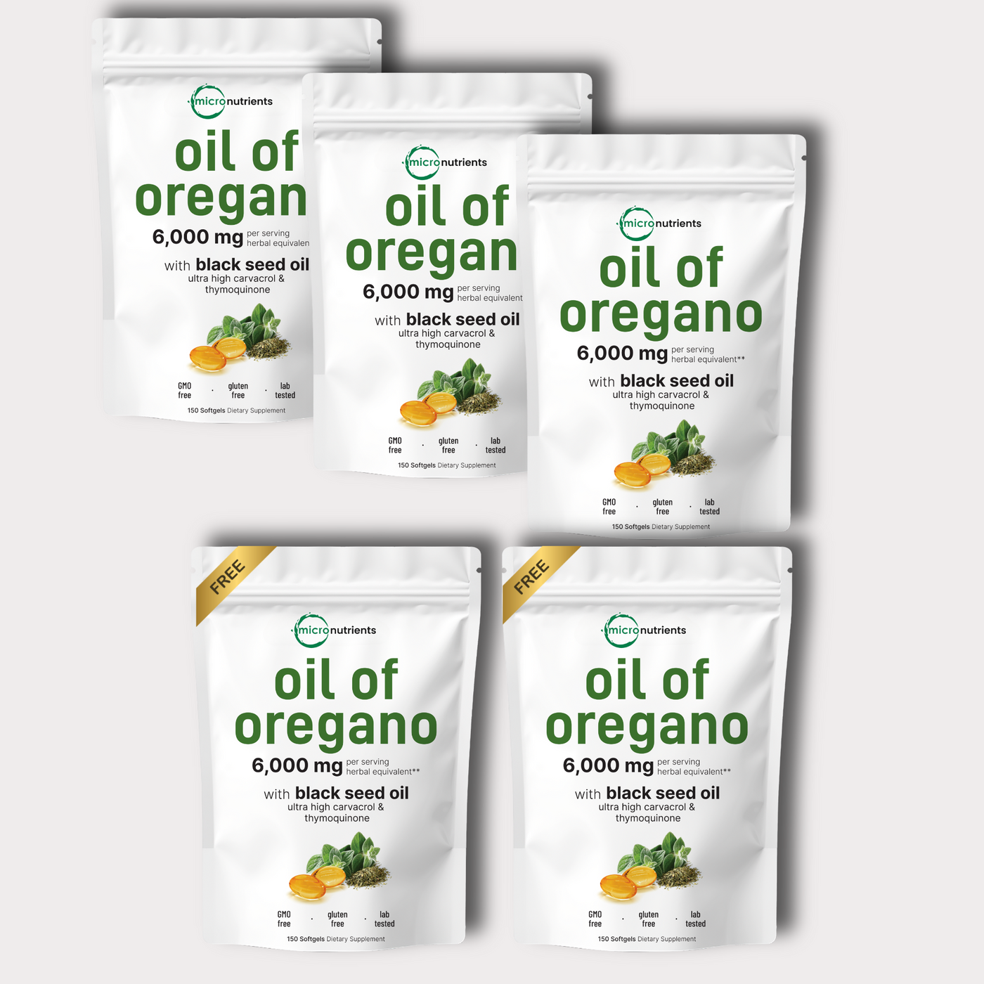 Micro Nutrients® Oil of Oregano with with Black Seed Oil